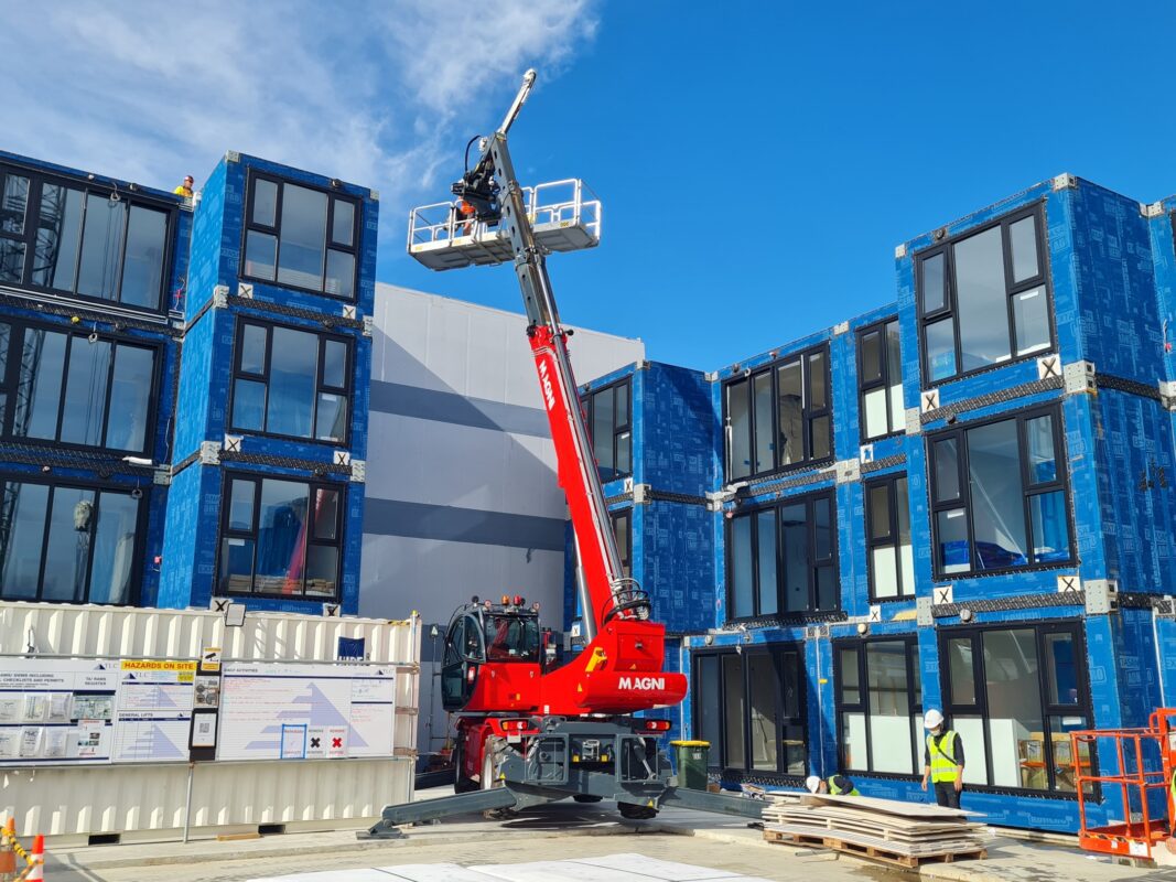 Telehandlers in NZ for Modular Home Construction