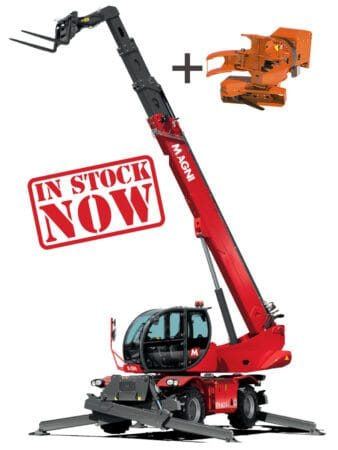 Magni Telehandler with Tree Saw Attachment